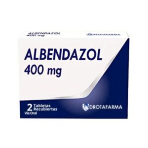 ALBENDAZOL 400MG X 2 TAB (DROTAFARMA)
