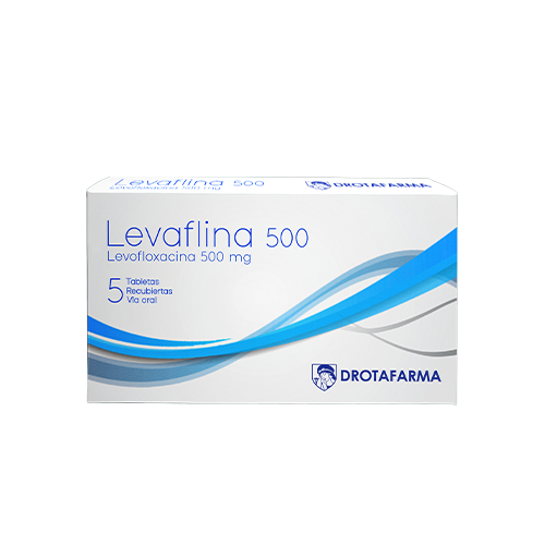 LEVAFLINA 500MG X 5 TAB (LEVOFLOXACINA)(DROTAFARMA)