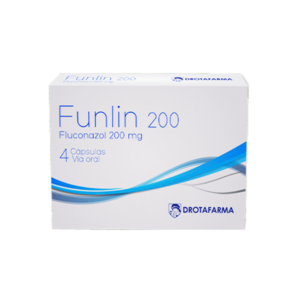 FUNLIN 200MG X 4 CAPSULAS (FLUCONAZOL)(DROTAFARMA)