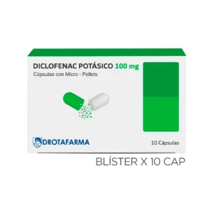 DICLOFENAC POTASICO 100 MG X 10 CAP MICROGRANULADO (BLISTER) (DROTAFARMA/SAGA)