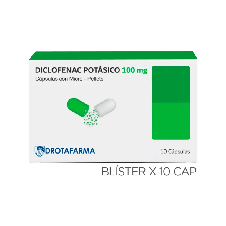 DICLOFENAC POTASICO 100 MG X 10 CAP MICROGRANULADO (BLISTER) (DROTAFARMA/SAGA)