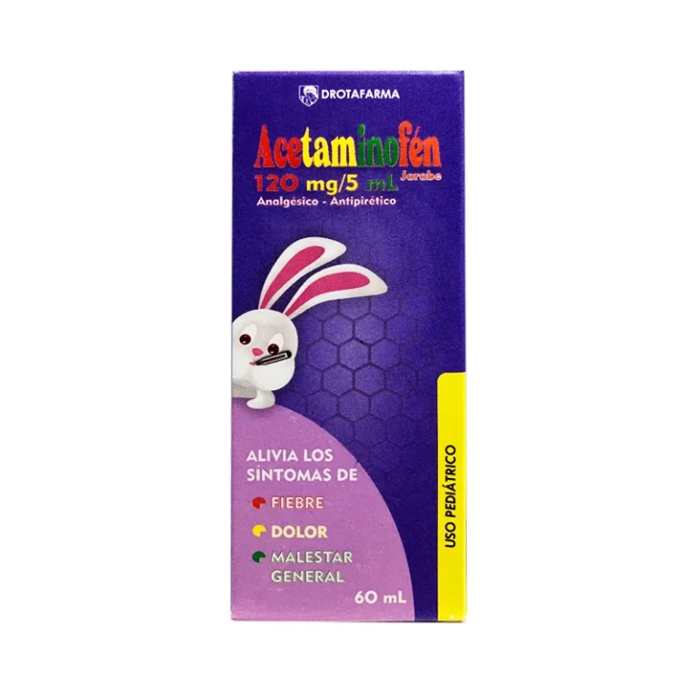 ACETAMINOFEN 120MG/5ML JBE PED X 60ML (JARABES) (DROTAFARMA)