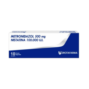 METRONIDAZOL+NISTATINA 500MG+100.000U.I X 10 OV (TABLETAS) (DROTAFARMA)