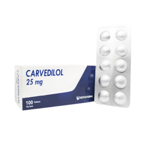 CARVEDILOL 25MG X 30 TAB (DROTAFARMA)