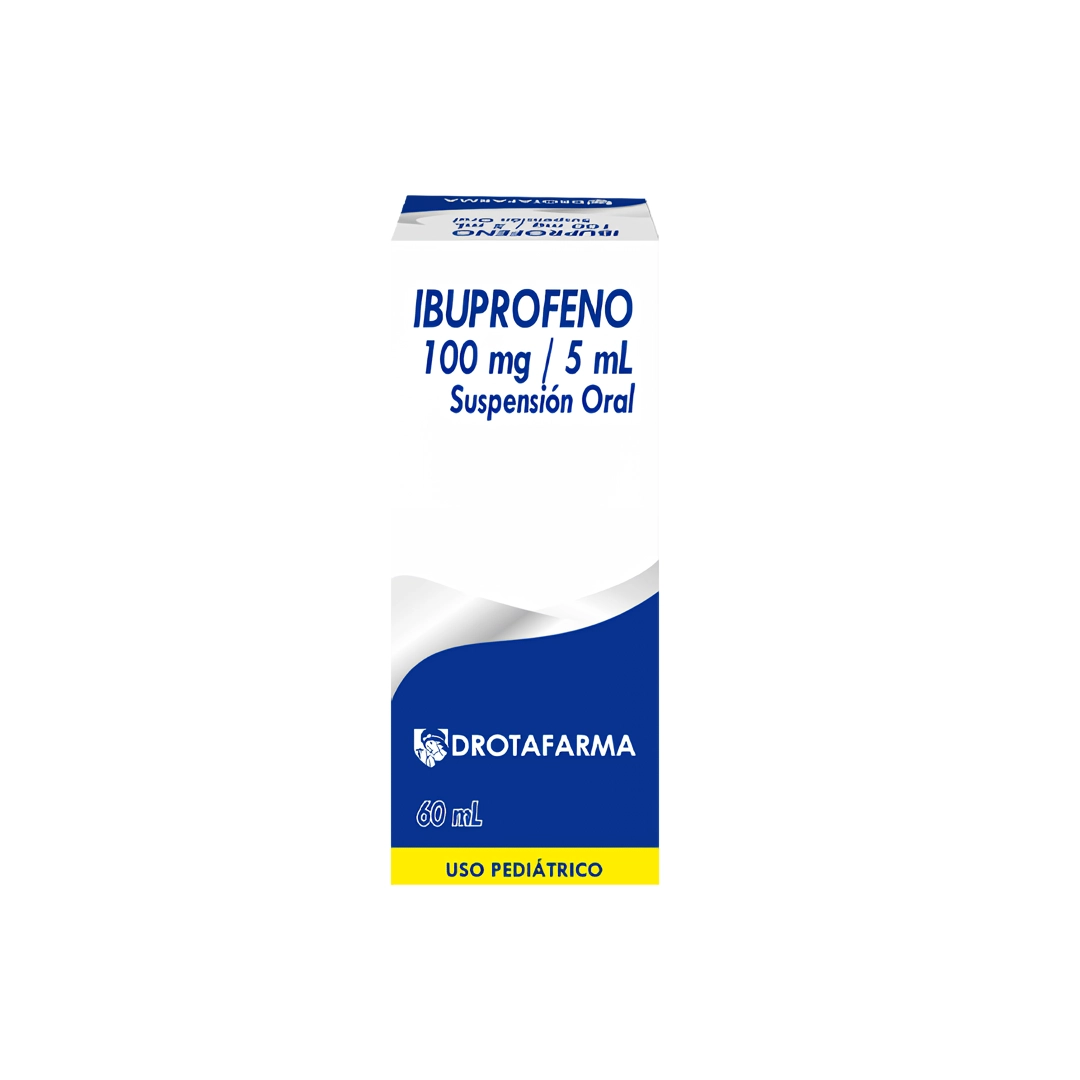 IBUPROFENO 100MG / 5ML SUSP X 60ML PED (DROTAFARMA)