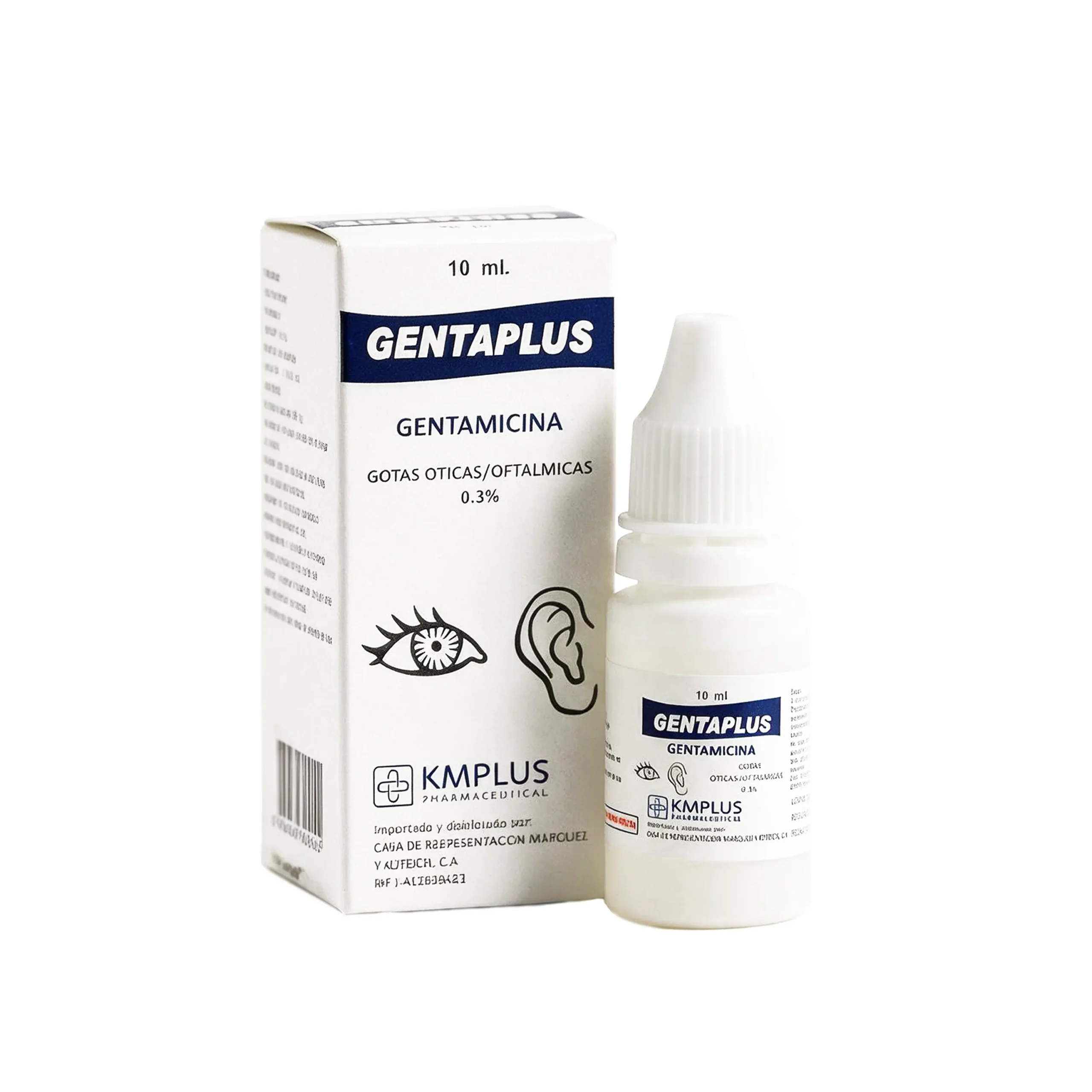 GENTAPLUS 0.3% SOL OTIC/OFT 10ML (GENTAMICINA) (GOTAS) KMPLUS