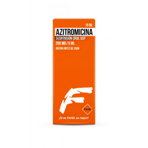 AZITROMICINA 200 MG/5 ML X 15 ML (FAHD)