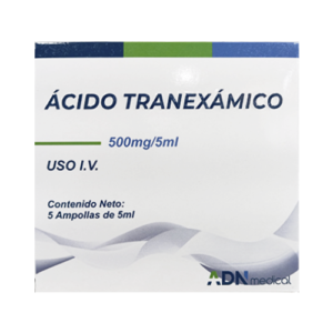 ACIDO TRANEXAMICO 500MG/5ML X 1 AMP I.V (ADN MEDICAL)