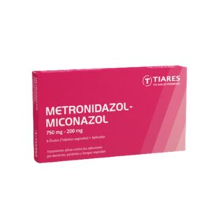 METRONIDAZOL – MICONAZOL 750MG-200MG X 6 TAB VAGINALES (TIARES)