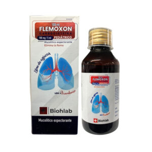 FLEMOXON 100 MG / 5 ML X 100 ML JAR PEDIATRICO (CARBOCISTEINA)(BIOHLAB)