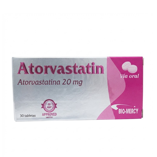 ATORVASTATIN 20MG X 30 TAB (ATORVASTATINA)(BIOMERCY)