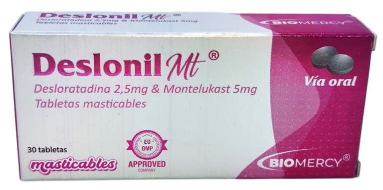 DESLONIL 2.5MG/5MG X 30 TAB (DESLORATADINA – MONTELUKAST)(BIOMERCY)