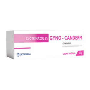 GYNO – CANDERM 2% + 3 APLICADORES X 20 GR (CLOTRIMAZOL VAGINAL) (DROTAFARMA)
