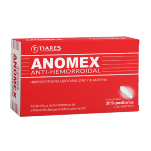 ANOMEX SUP X 10 SUP (LIDOCAINA+HIDROCORTISONA)(BLISS GVS)(TIARES)