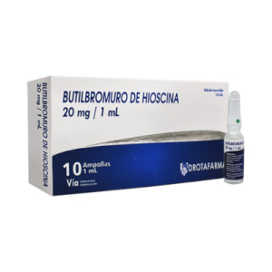 BUTILBROMURO DE HIOSCINA 20MG/ML  AMP I.V-I.M (DROTAFARMA)