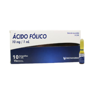 ACIDO FOLICO 10MG/1ML X 1 AMP I.V/I.M (DROTAFARMA)