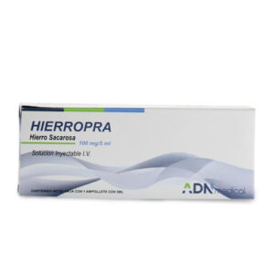HIERROPRA 100MG/5ML X 1 AMP I.V (HIERRO SACAROSA)(ADN MEDICAL)