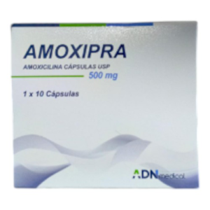 AMOXIPRA 500MG X 10 CAPS (AMOXICILINA) (ADN)