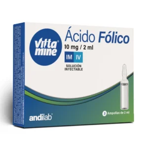 ACIDO FOLICO 10MG/2ML I.M/I.V X 1 AMP (ANDILAB)