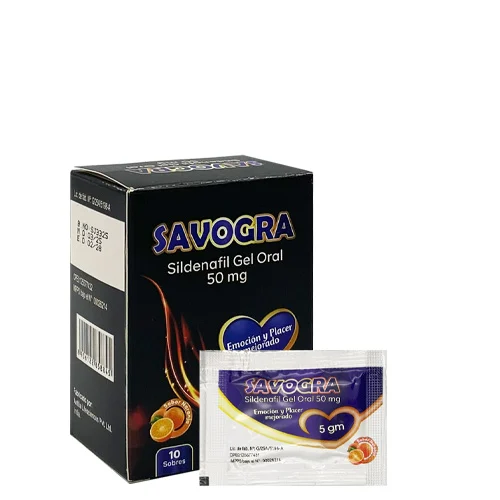 SAVOGRA 50 MG X 1 SOBRE (SILDENAFIL) SABOR NARANJA(NUCITED)