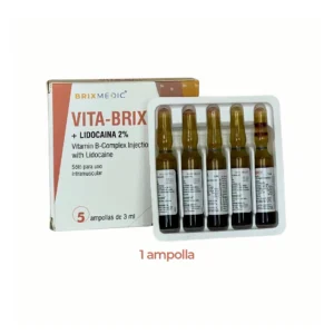 VITA-BRIX (COMPLEJO B + LIDOCAINA) X 1AMP X 3ML (BRIXMEDIC)