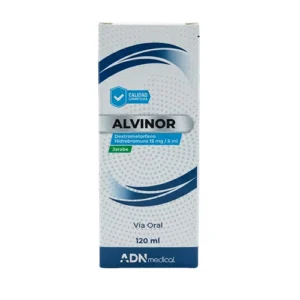 ALVINOR DEXTROMETORFANO JBE 15MG/5ML X 120ML (ADN MEDICAL)