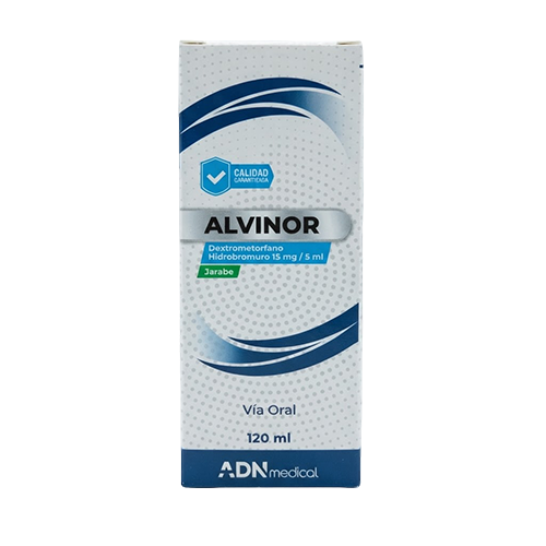 ALVINOR DEXTROMETORFANO JBE 15MG/5ML X 120ML (ADN MEDICAL)