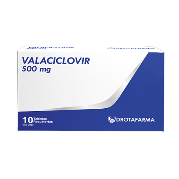 VALACICLOVIR 500MG X 10 TAB (DROTAFARMA)