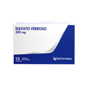 SULFATO FERROSO 300MG X 10TAB (DROTAFARMA)
