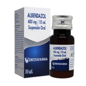 ALBENDAZOL 400MG/10ML X 10ML SUSP (JARABES)(DROTAFARMA)