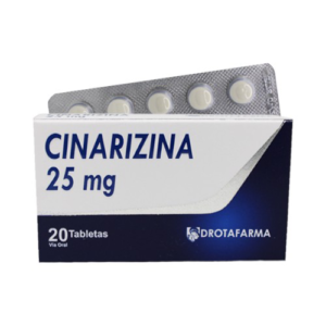 CINARIZINA 25MG X 20 TAB (DROTAFARMA)(TABLETAS)