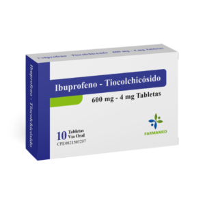 IBUPROFENO + TIOCOLCHICOSIDO 600MG/4MG X 10 TAB (FARMAMED)