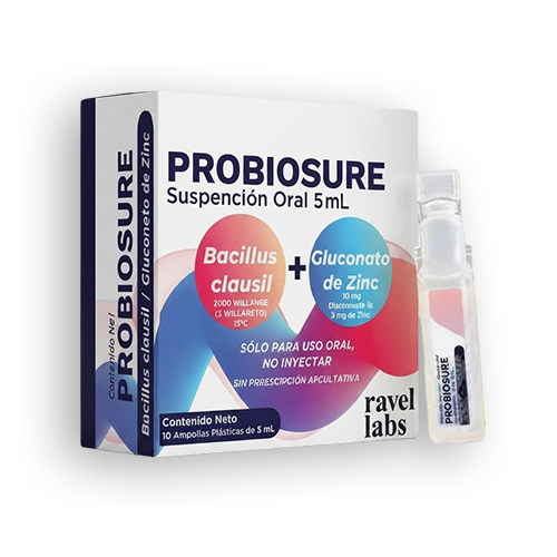 PROBIOSURE X 1 VIAL 5ML (BACILLUS-ZINC) (ENTEROGERMINA) (RAVEL LABS)